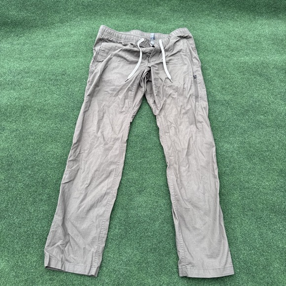 Vuori Pants - Vuori Ripstop Pants Cotton Charcoal Gray Drawstring Women's Hiking Outdoors XL